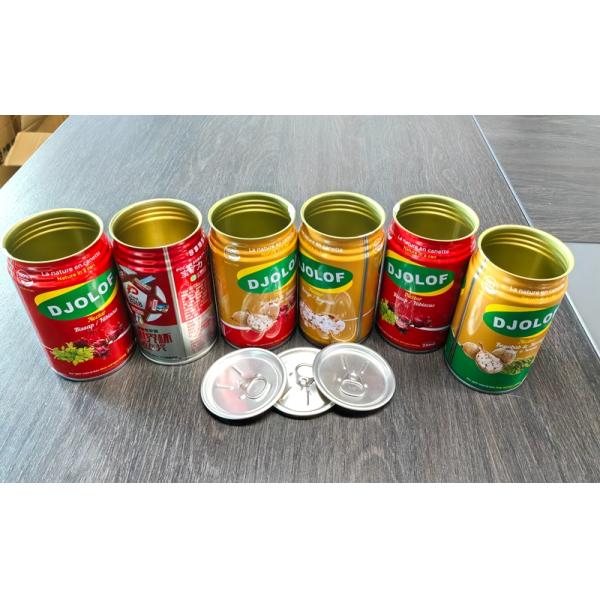 310ml , 250ml Metal Can Beverage Tin Can Packed For Juice , Orange