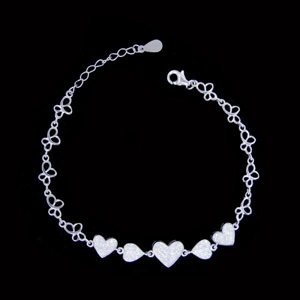 Real Silver 925 Ball Chain Jewelry Enamel Style Bracelet Custom Color