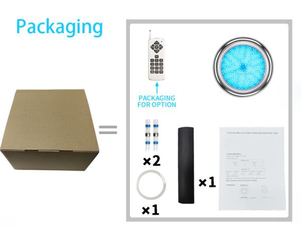 316LSS Recessed debaixo d'água a resina 12V da ampola 220MM da associação do diodo emissor de luz enchida