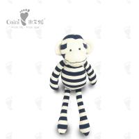 32 cm 100 algodão bichinhos de pelúcia preto branco listrado zebra brinquedo de pelúcia macaco mascote