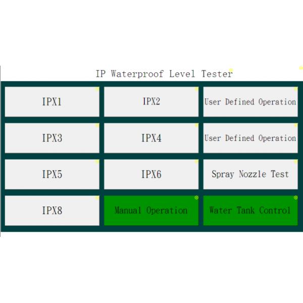 IPX7 Ingress Protection Test Equipment Water Supply Control System