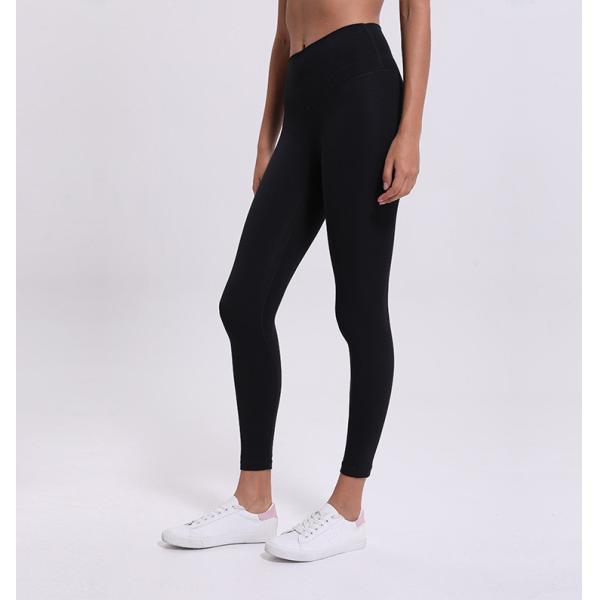 Women'S High Waist Sports Pocket Yoga Pants Solid Color Tight