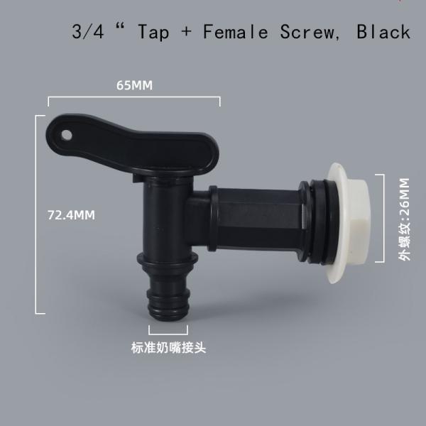 Plastic IBC Tank Adapter Quick Connect Valve Hose Switch Connection Fittings 3/4
