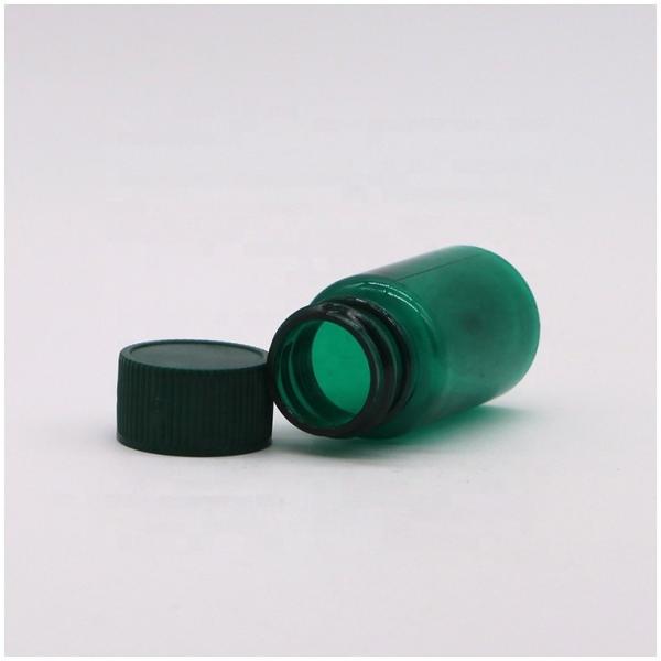 Material do colar PET 20 ml/CC Frasco de medicamento líquido com tampa