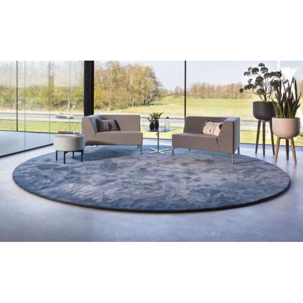 Zealand Wool and Silk Cut Pile Hand Tufted Carpet All-Season Handmade Rug for Living Room
