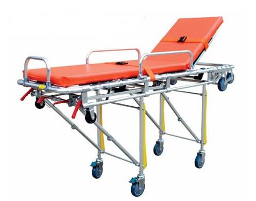Double-Tube Automatic Loading Stretcher Folding Ambulance Stretcher 75 Degree Transfer Patient