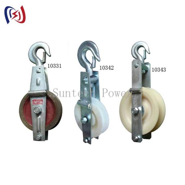 Poleas de tendido de fibra óptica 5KN-20KN, poleas de tendido para transmisión