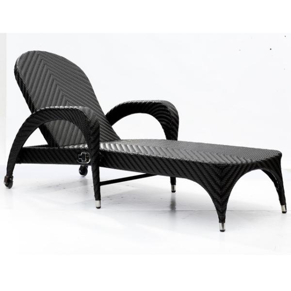 Mail packing N Outdoor Resort Durable Beach Hotel Swimming Pool Curved Sun Lounger with Wheels Modern