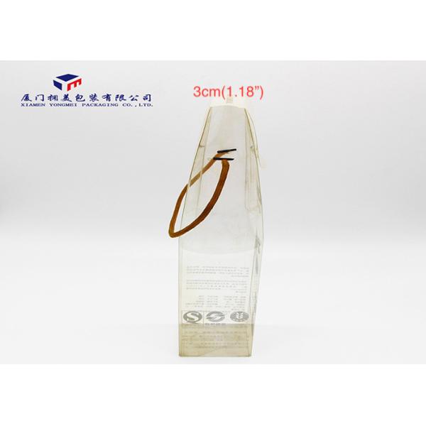 Light Weight Clear Plastic Gift Boxes Rope Handle On Top Excellent Impact Resistance