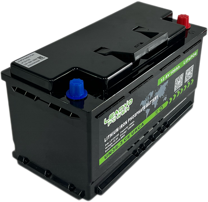 Батарея 12V 100Ah фосфорнокислого железа лития Bluetooth LiFePO4 с BMS
