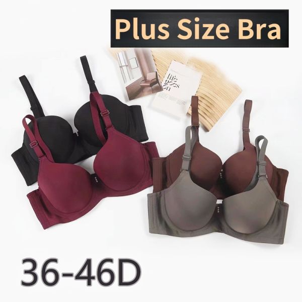 Women Plus Size Bra Seamless Solid Colors D Cup High Quality Wholesale Women Plus Size Bra