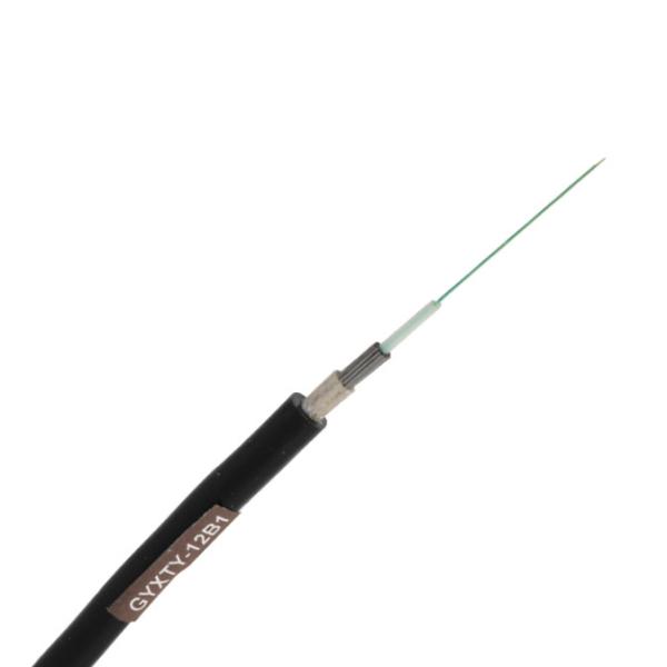 Central Bundle Tube Type Unarmored Black Fiber Optics Cables GYXTY 4 Core Fiber Cable