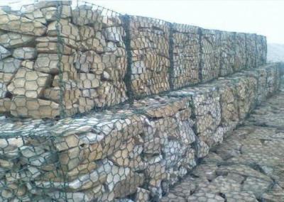 2x1x1m 2.0-4.0mm Rock Filled Wire Cages For Retaining Wall