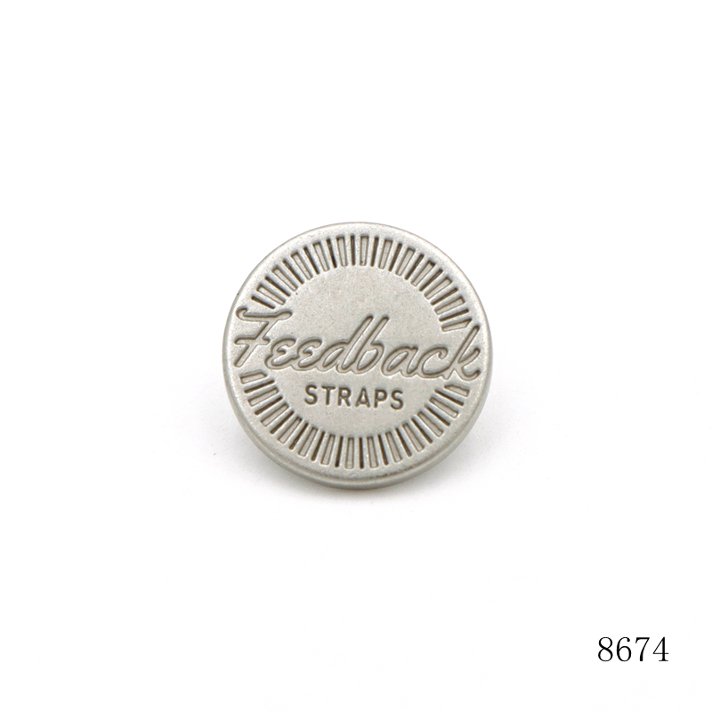 Leather Bag Rivet Flat Metal Stud Rivet 15mm With Custom Logo