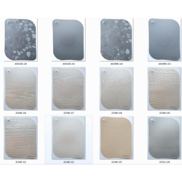 Grey PVC Lamination Sheets 3D Embossed Furniture Cover 0.30mm