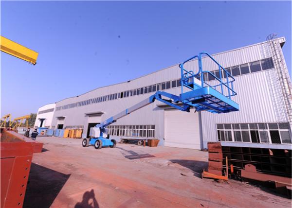 Solid Tires Straight Boom Manlift ,Indoor Boom Lift Full Time Positive Traction Drive