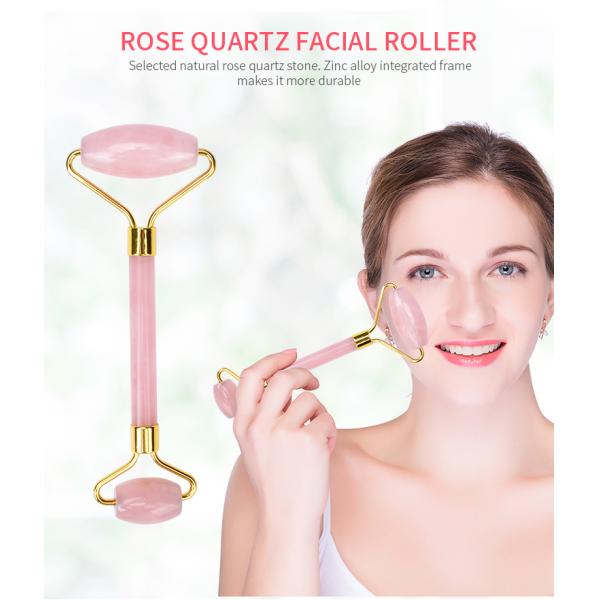 Камень Guasha кварца ролика стороны нефрита двойного обруча изготовленный на заказ