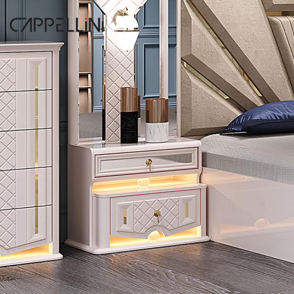 Modern Design Wood Frame Double King Size Luxury Bed Set Home Classic Luxury Wooden Mdf Full Bedroom Sets Furniture