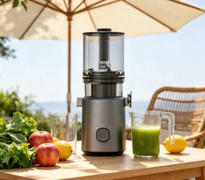 Fresh Smart HJ303 True Form Slow Masticating Juicer — Fruit in Its True Form.