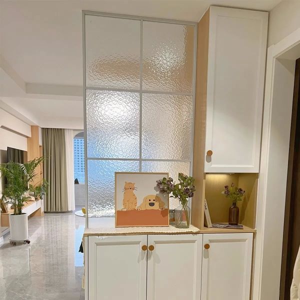 Energy Efficient Low E Coated Corrugated Decorative Glass Panel For Mall Facade Applications
