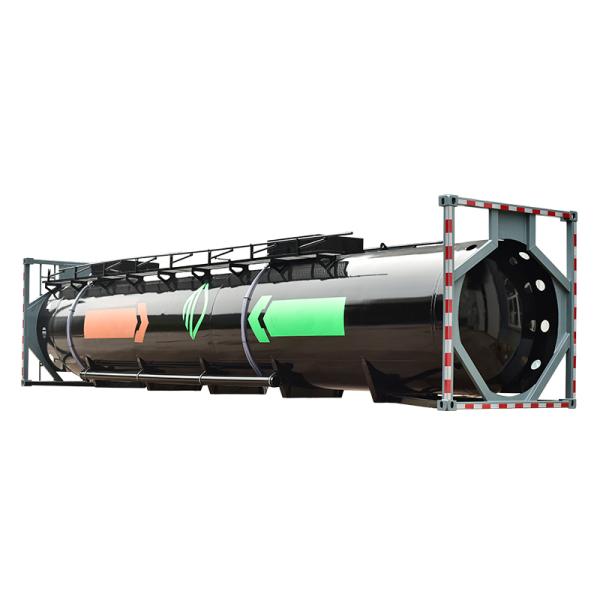 40 Foot ISO Tank Container For Chemical Liquid Crude Oil Diesel Gasoline Transport
