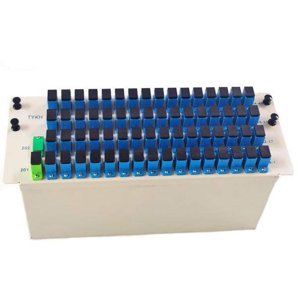 SC UPC 1x64 Inserting PLC Fiber Splitter High Reliability 55/50
