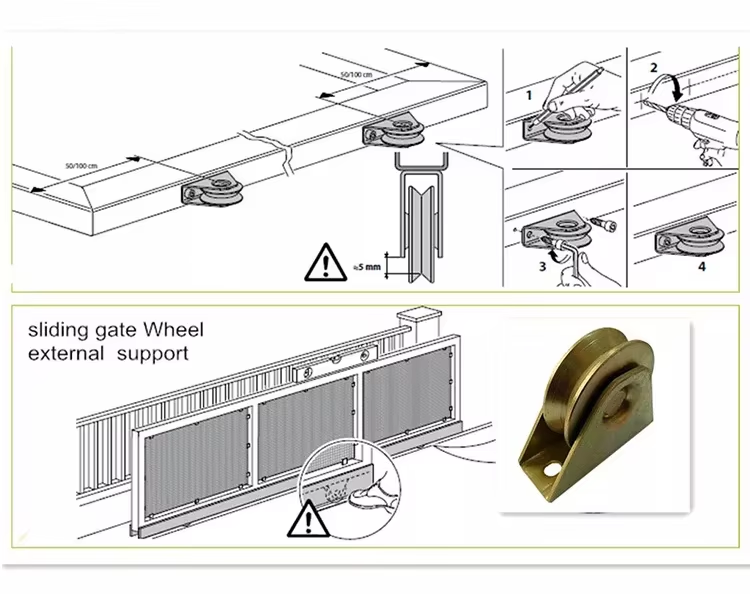 Customizable High Quality Track Pulley Small Hanging Pulley