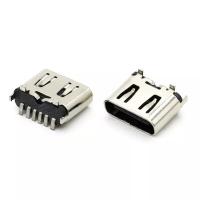 Type femelle vertical de SMT de prise de prise de connecteur d'USB 3.1 C de 6P pour le téléphone portable