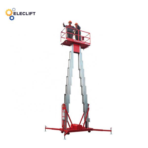 Max 16 Meters Aluminum Lift Platform Self Propelled Man Lift With High Load