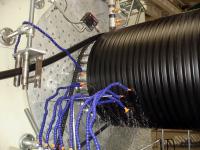 Linha de extrusão de tubos de drenagem de vento em espiral de HDPE