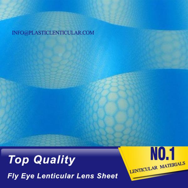 PLASTIC LENTICULAR high quality one sided dots 360 3d fly eye lens sheet dot lenticular sheet
