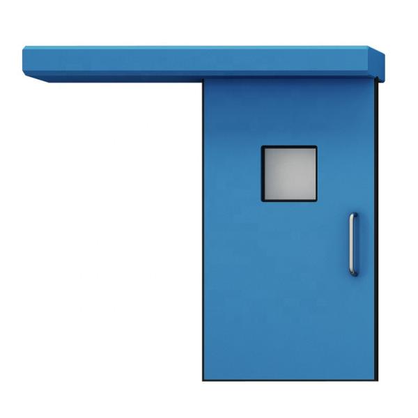 Дверь чистой комнаты серых раздвижных дверей чистой комнаты лаборатории стальная медицинская