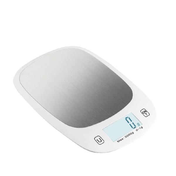 Modèle solide de type en acier inoxydable Balance électronique de cuisine 5kg 11lb Outil de mesure du poids avec technologie brevetée