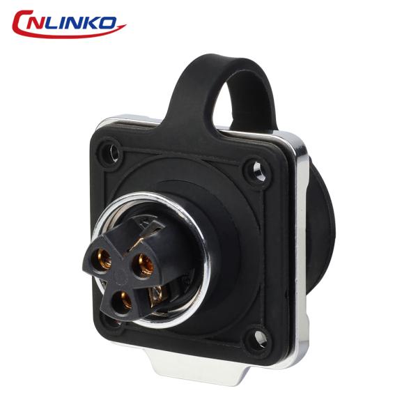 Cnlinko DH 16 Series Locking Screw Type 3 Pin Waterproof Cable Power Plug Connector
