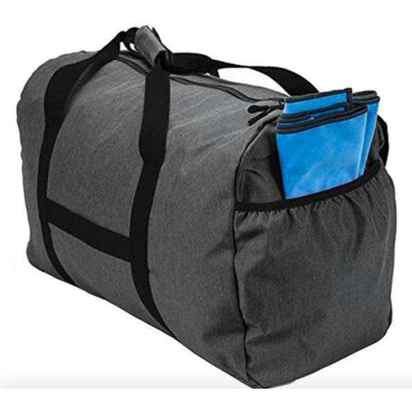 Custom Design Unisex Gym Duffel Bag With Pockets Blue / Black / White / Sliver Color