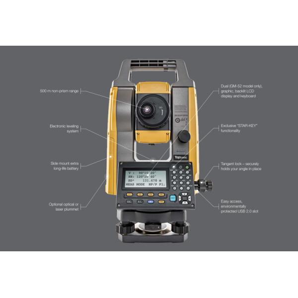 Итог серии Topcon GM-50 помещает станцию итога GM52