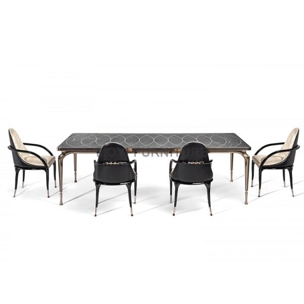 Italian Design Dining Chairs with Comfortable Genuine Leather Backrest Wood Legs Hotel Leisure Cafe Chairs