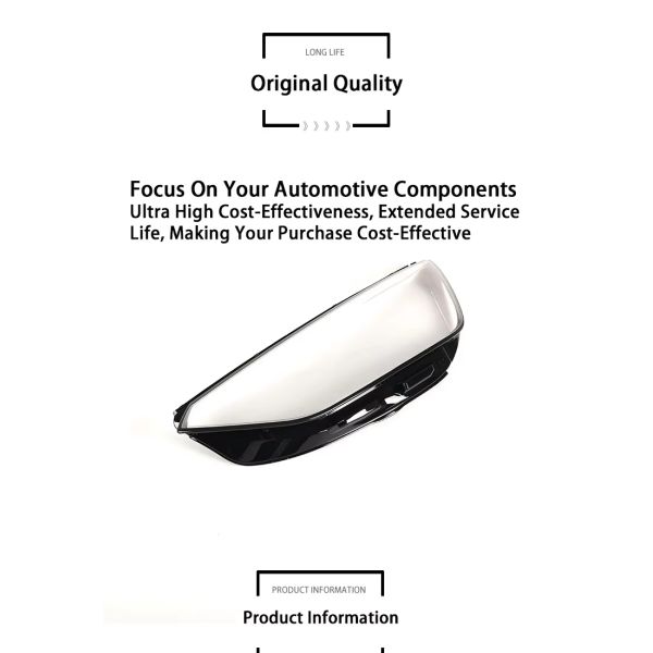Demillon Led Headlight Glass Lens Headlight Lampshade for Audi A4 2020-2022