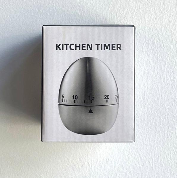 Stocked Kitchen Cooking Timers with 60 Minutes Egg Timer and Mechanical Rotating Alarm