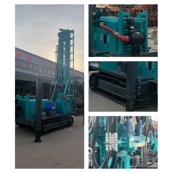 Automatic Deep Wells Diesel Track Drill Rig Machine To Farm / Plantation