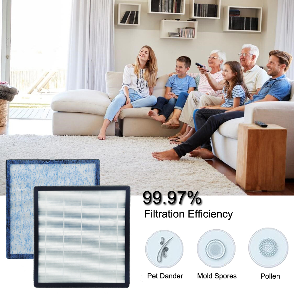 Blue Antibacterial Layer HEPA Grade Air Filter with Customizable Dimensions for High Efficiency Dust and Bacteria Removal