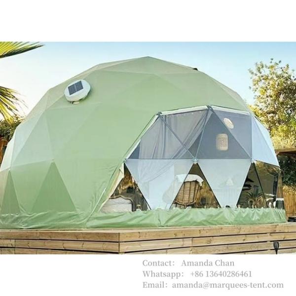 White Or Customized Color 6x6m Custom Made Hotel Luxury Resort Tents For Glamping