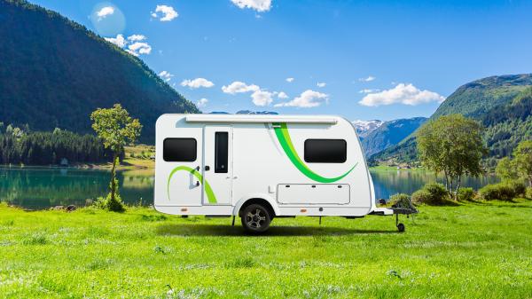Travel Off Road Camper Trailers With Solar Panel Complete Kitchen Equipment HuaZhiyu