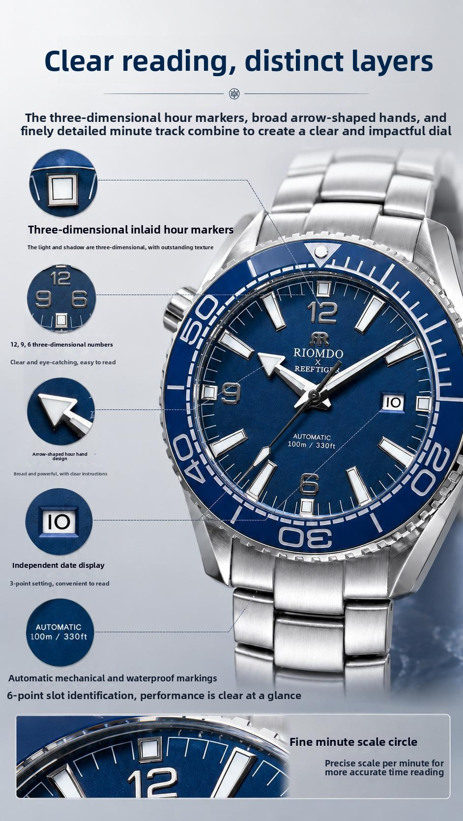 Stainless Steel Case Traditional Business Wristwatch Timeless Style Performance Perfect for Office and Formal Occasions