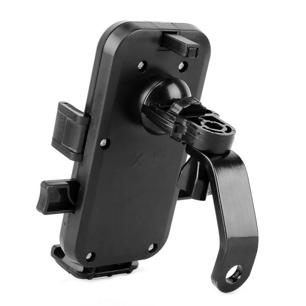 180g PDA Motorcycle Iphone Holder , 360degree Double Usb Motorbike Mobile Phone Holder