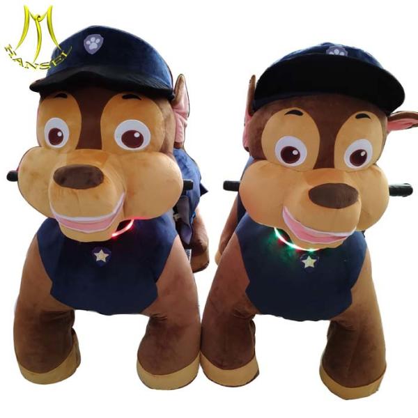 Hansel  popular walking animal rides for shopping mall non coin motorized plush riding animal for kids