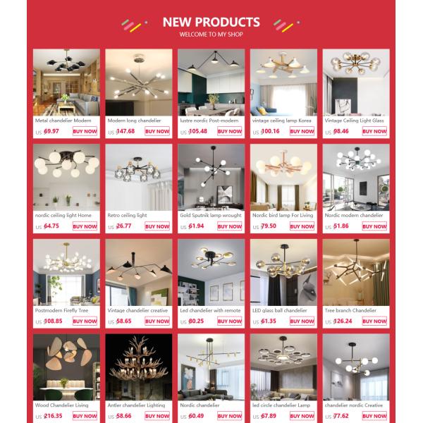 Led chandelier with remote control living room bedroom study room luster(WH-MI-281)
