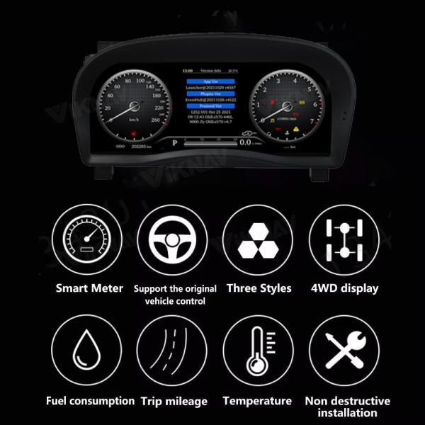 VIKNAV Toyota Alphard 2015-2018 Electronic Gauge Cluster LCD Speedometer Instrument