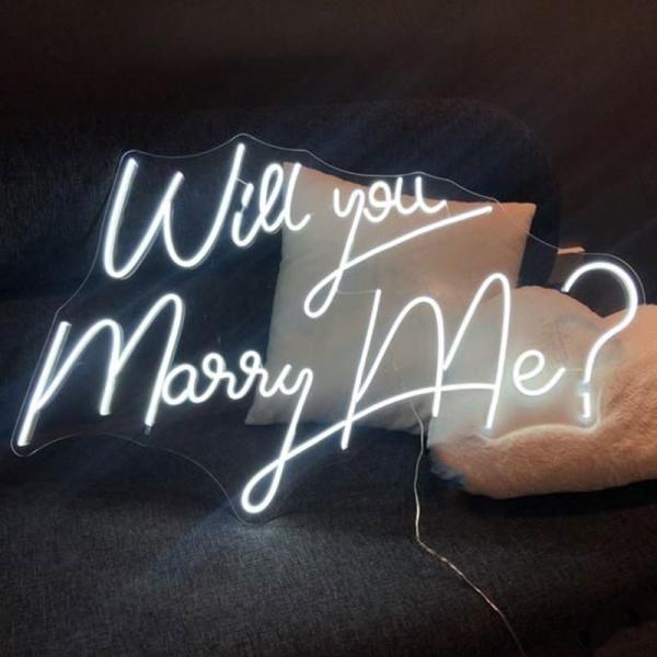Custom Made Bride to Be Neon Light Signs Illuminated Wedding Will You Marry Me Neon Sign for Wedding Party