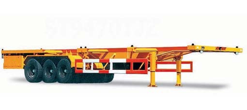 13 Meters Gooseneck Flat Bed Semi Trailer Container Chassis For Transport
